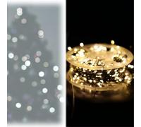 Stringa di luci a LED for petardi in filo, calda, 24 m-800 luci-plug | Filo verde, for camera da letto, albero di Natale, decorazione for interni ed esterni