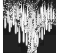Stringa di luci per pioggia di meteoriti da interni 80 cm 8 tubi 576 LED Ghiacciolo decorativo impermeabile Luci di pioggia che cadono Ghiacciolo Goccia di pioggia per feste Matrimonio Giardino N