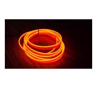 Stringa EL Striscia Neon Led Arancione 5 Metri Flessibile Tagliabile Luce Decora
