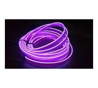 Stringa EL Striscia Neon Led Viola 5 Metri Flessibile Tagliabile Luce Decorativa