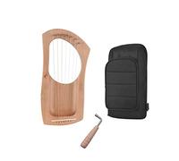 Stringa in legno a 7 corde di arpa di lira in legno massello di betulla con borsa per il trasporto per principianti Strumento a corda per arpa (colore: 1)