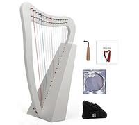 Stringa in nylon arpa celtica irlandese con sacchetto resistente, chiave di tuning e stringhe di ricambio, arpa da 15 corde in mogano, adatto per amanti della musica, principianti, bambini, adulti