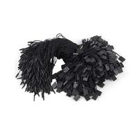 Stringa in nylon per etichette da appendere, 200 pezzi, usa e getta, nero, in nylon, con perno di bloccaggio a scatto, per vestiti, marca, prezzo, colore nero