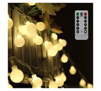 Stringa luce 0. 6W 36FT 80LE. DS Lampada da favola 8 modalità impermeabile a batteria, con telecomando, adatto for feste, soggiorno, camera da letto, cortile, giardino