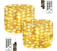 Stringa Luci LED, 15M 150LEDs Luci Fatate Impermeabile, 8 Modalità Lucine LED Decorative con Spina, Filo Luci LED per Natale, Halloween, Matrimonio, Feste, Decorazioni Interne ed Esterne Bianco Caldo