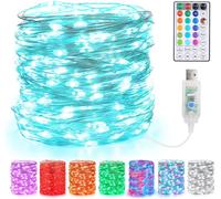 Stringa Luci RGB 10m 100 LED 18 Multicolore che Cambiano Colore USB Ghirlanda
