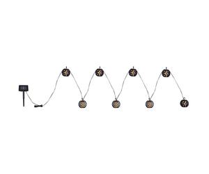 Stringa luminosa a LED per esterno luci da giardino effetto fuoco nero L 410 cm