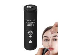 Stringa per la mappatura delle sopracciglia, filo pre inchiostro da 20 metri, strumento di bellezza nero portatile per migliorare l'efficienza | Stringa accurata ed efficiente per sopracciglia per