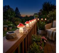 Stringa Solare Luci LED Luce Decorativa Figura Amanita Esterno Giardino Lampada