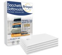 Stringari 4 Sacchi L 80x60 Sacchetti Sottovuoto Vestiti Buste di Qualità