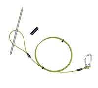 Stringer da pesca | Morsetto per cavo in acciaio inox - con moschettone resistente attrezzatura da pesca | per immersioni subacquee kayak lago stagno mare