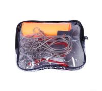 Stringer da pesca resistente con filo in acciaio inossidabile, galleggiante e picchetto, opzioni di lunghezza 5 m o 10 m, supporta un pesce sicuro che tiene fino a 10 pesci (10 metri 10 pulsanti)