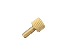 Stringere a mano la vite 10 viti zigrinate M2-M4, a testa piccola ad alta resistenza, a zigrinata in ottone, for decorazioni(6MM*M2.5)
