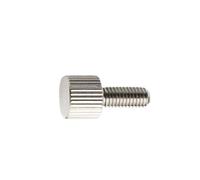 Stringere a mano la vite 2 viti zigrinate a testa piatta e tonda, precisione 5-30 mm, serraggio manuale, vite a zigrinata in acciaio inossidabile 304 for mobili(16MM*M5)