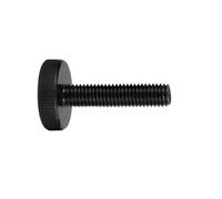 Stringere a mano la vite 2 viti zigrinate M8 for illuminazione hardware, acciaio di precisione con a testa piatta nere, serraggio manuale(30mm)
