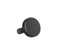 Stringere a mano la vite 5 pezzi di viti a testa zigrinata in acciaio nero, M5/M6, a piatta zigrinate compatte da stringere a mano for decorazioni(40MM*M6)
