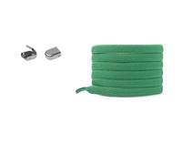 Stringhe elastici senza nodi - Stringhe piatti a regolazione rapida for scarpe da ginnastica e casual - Design universale(Green)