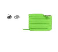 Stringhe elastici senza nodi - Stringhe piatti a regolazione rapida for scarpe da ginnastica e casual - Design universale(Green1)