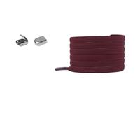 Stringhe elastici senza nodi - Stringhe piatti a regolazione rapida for scarpe da ginnastica e casual - Design universale(Dark red)