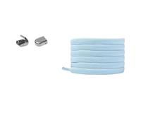 Stringhe elastici senza nodi - Stringhe piatti a regolazione rapida for scarpe da ginnastica e casual - Design universale(Light blue)