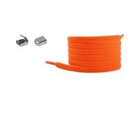 Stringhe elastici senza nodi - Stringhe piatti a regolazione rapida for scarpe da ginnastica e casual - Design universale(Orange)