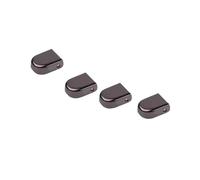 Stringhe elastici senza nodi - Stringhe piatti a regolazione rapida for scarpe da ginnastica e casual - Design universale(4 pcs Gun color metal buckles)