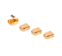 Stringhe elastici senza nodi - Stringhe piatti a regolazione rapida for scarpe da ginnastica e casual - Design universale(4 pcs Gold metal buckles)