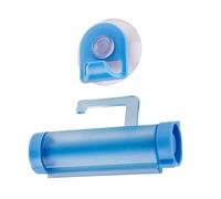 Stringi Dentifricio a Rullo Ventosa, Plastica Blu, Bagno | Sospensione a Parete, Salvaspazio per Casa e Hotel, per Dentifricio, Pomate e Lozioni