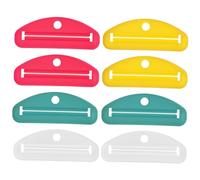 Stringi Dentifricio Manuale 8 Pezzi in Plastica per Tubetti | Uso per Bagno e Viaggi, Adatto a Tubi Pigmento e Trucco, Riduce Sprechi e Facile da Usare