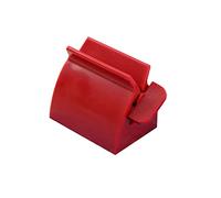 Stringi Dentifricio Rotante Rosso in Plastica Abs, 1 Confezione | Dispenser per Tubi di Dentifricio e Detergente Viso, Design Compatto, Base Antiscivolo, per Spazi Condivisi