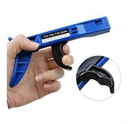 Stringicavo automatico in plastica con tenditore e taglierina, regolabile per fascette da 2,4-4,8 mm, lunghezza 145 mm, blu