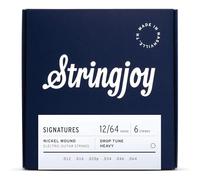 Stringjoy DRP12 Signatures Corde per chitarra elettrica in nichel, (Drop Tune Heavy Gauge, 12-64)