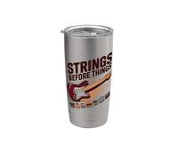 Strings Before Things Pedale per chitarra elettrica Musica Bicchiere termico in acciaio inox doppia parete