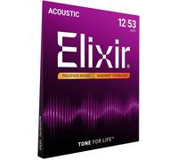 Strings Phosphor Bronze Acoustic Guitar Strings W NANOWEB Coating, Light (.012-.