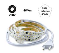 STRIP LED AC230 6W LUCE NATURALE 4000K 1MT IP65 BEGHELLI