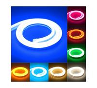 STRIP LED FLUORESCENTE EFFETTO TUBO NEON COLORATO IMPERMEABILE IN SILICONE DC12V