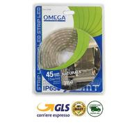 STRIP LED mt.3 45W SMD5050 70 Lm/W 15 W/mt 4000K 220/240V IP65 COPERTURA IN PVC