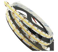 STRIP LED STRISCIA 600 LEDs/M 12V 24W/M LUNGHEZZA 5 MT 2400 LUMEN SENZA GUAINA