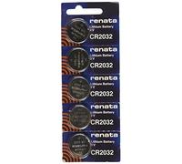 Strip of 5 Genuine Renata CR2032 3 V Litio 2032 Coin Batterie FRESHLY Packed by Renata Use by 2017 by Renata