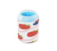 Stripe Berry Pastello Riutilizzabile Fango Paw Clean Station Morbido Silicone Spazzola Piedi Bagno Spazzola Pulisce Delicatamente Le Zampe Dopo Le Camminate