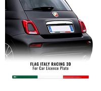 Stripe Striscia Adesiva 3D Tricolore Italia per Portatarga Auto