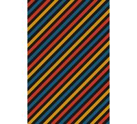 Striped Aesthetic Notebook - Bold Minimalist Journal: Diagonal Line Design Pad | Matte Softcover | Lined Sheets | Premium White Paper | Modern Stationery Gift | Hardcover