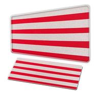 Striped mouse pad, XXL mousepad, clear stripes, high-definition, anti slip rubbermousepad, sewn edge mousepad, large-sized deskpad for officegames, Tappeti di mouse per gamers per pc (G, 35.4x15.7 in)