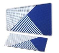 Striped mouse pad, XXL mousepad, clear stripes, high-definition, anti slip rubbermousepad, sewn edge mousepad, large-sized deskpad for officegames, Tappeti di mouse per gamers per pc (A, 31.5x15.7in)