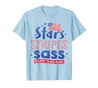 Stripes stelle e Sass Happy Flag Day Maglietta