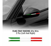 Stripes Strisce Adesive 3D Sagomate Italia per Specchietti Alfa Romeo Mito