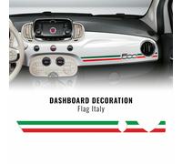 4R QUATTROERRE.IT - Stripes Striscia Adesiva Tricolore Italia Per Cruscotto Fiat 500 Abarth