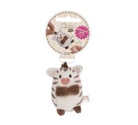 Stripey 62922 - Morbida Zebra di Peluche, per Coccole e Giochi, per Bambini e Adulti, Fantastica Idea Regalo, 5 cm, Marrone