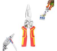 Stripper Del Filo, Pinze Spelafili, 12-250v Ac/Dc 9 In 1 Multi-Funzionale Del Cavo Di Stripping, Taglio, Curling e Ispezione Elettrica Del Morsetto Di Prova