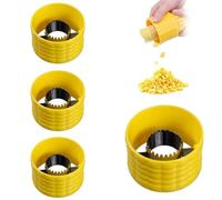 Stripper di pannocchia di mais, Stripper di mais in acciaio inossidabile da 4 pezzi per la pannocchia, pelapapo di rotazione manuale, 2.9x1.9 sul rimozione della cucina domestica ..